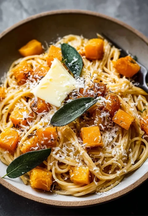 Brown Butter Sage Butternut Squash Pasta