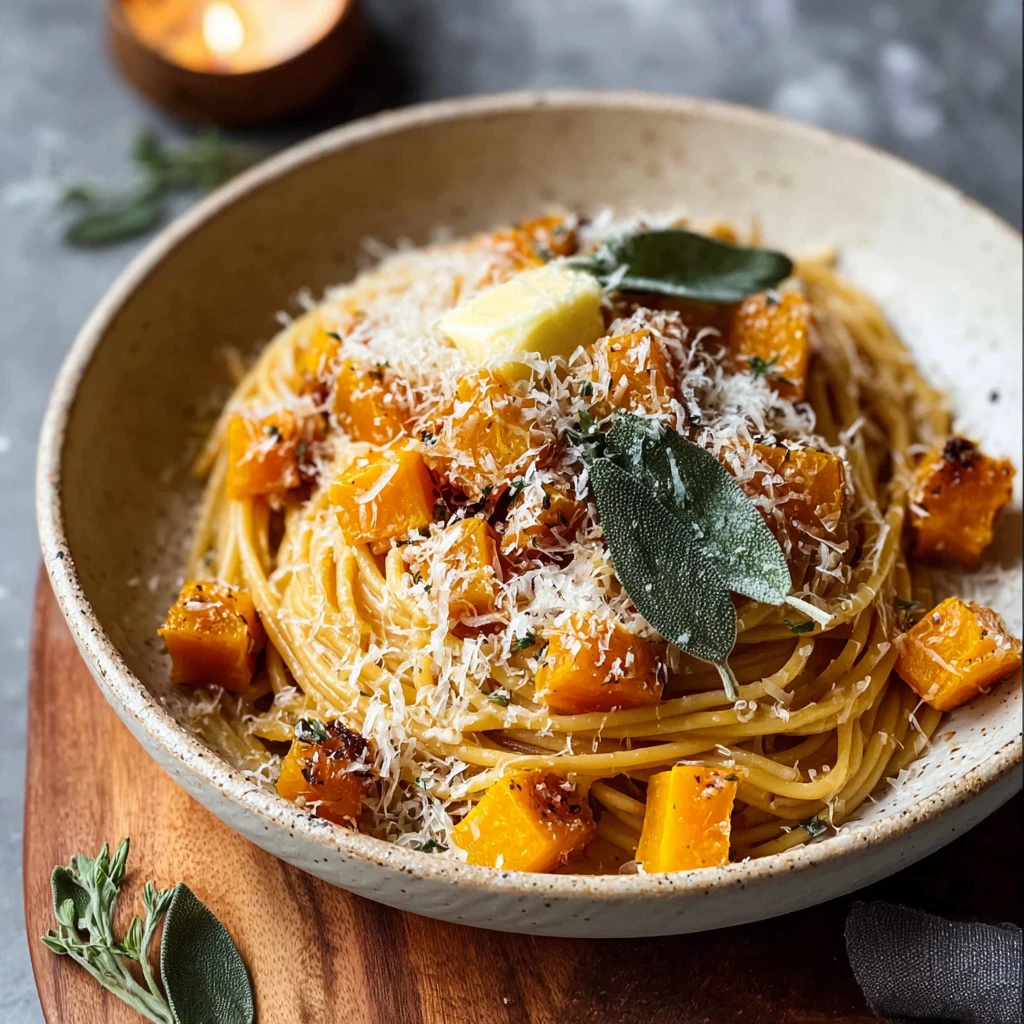 Brown Butter Sage Butternut Squash Pasta