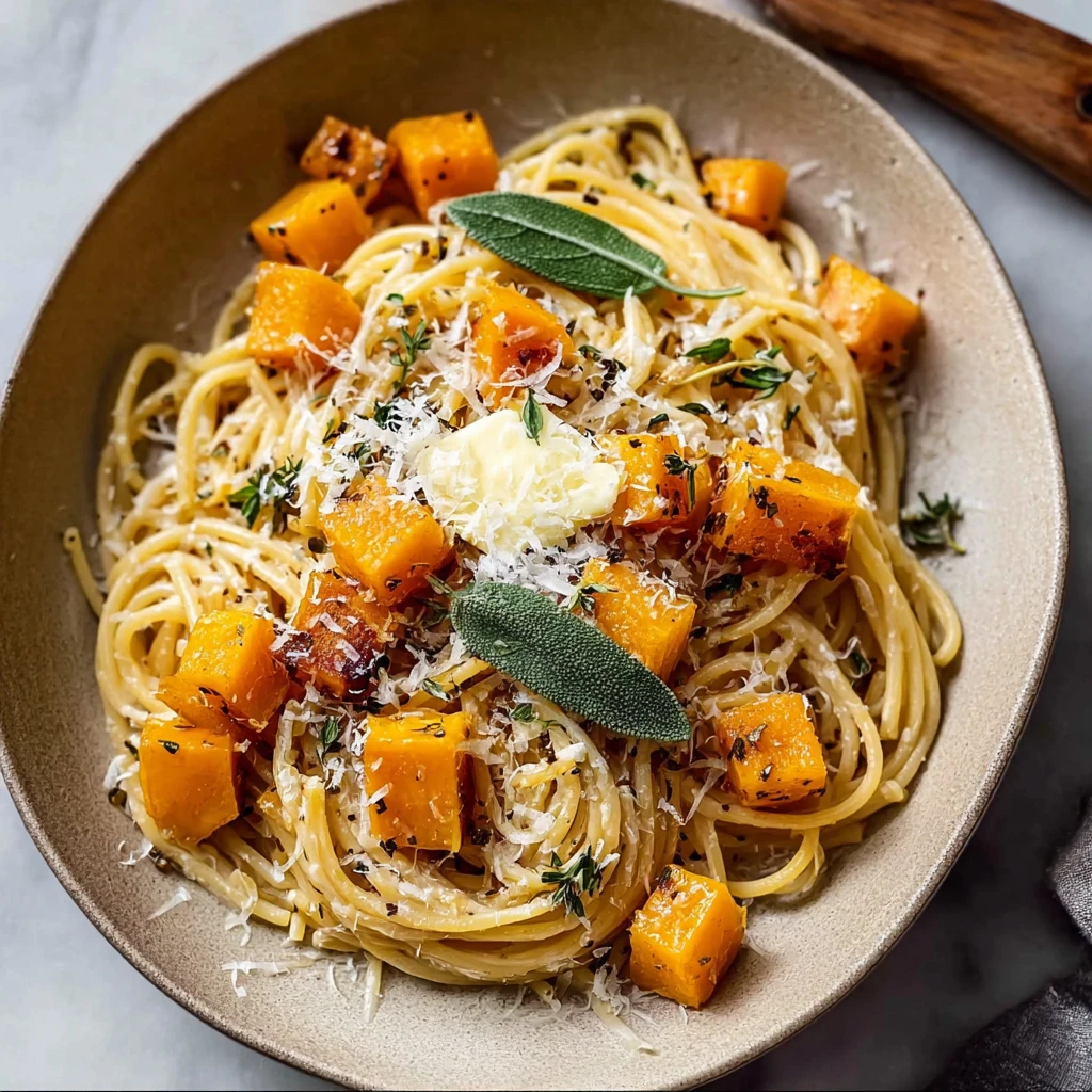 Brown Butter Sage Butternut Squash Pasta