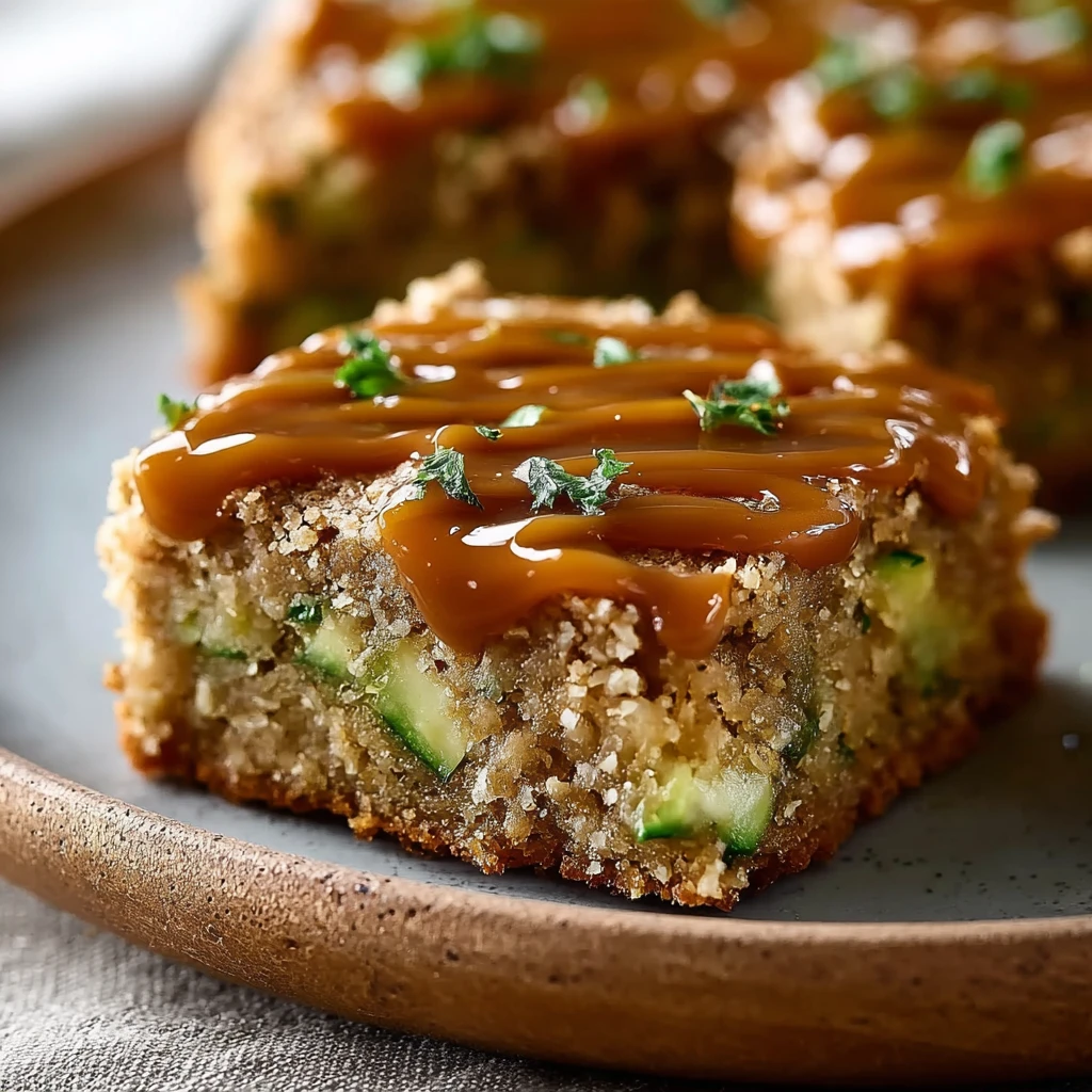 Caramel Frosted Zucchini Bars