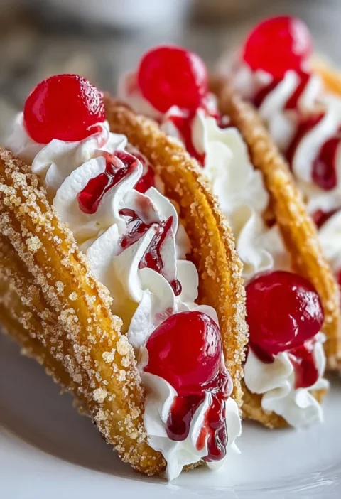 Cherry Cheesecake Tacos