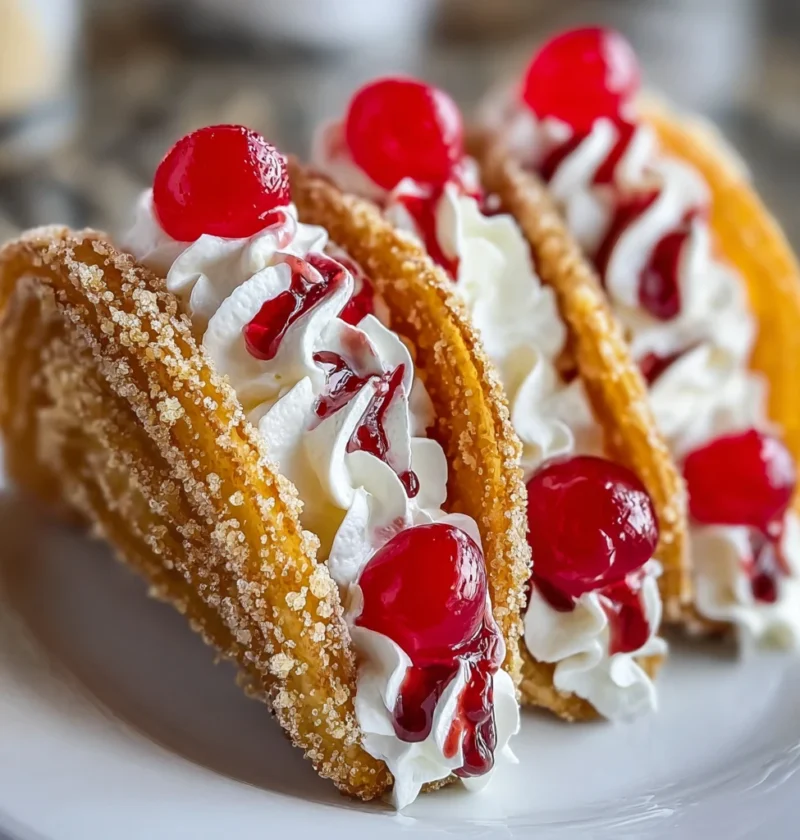 Cherry Cheesecake Tacos
