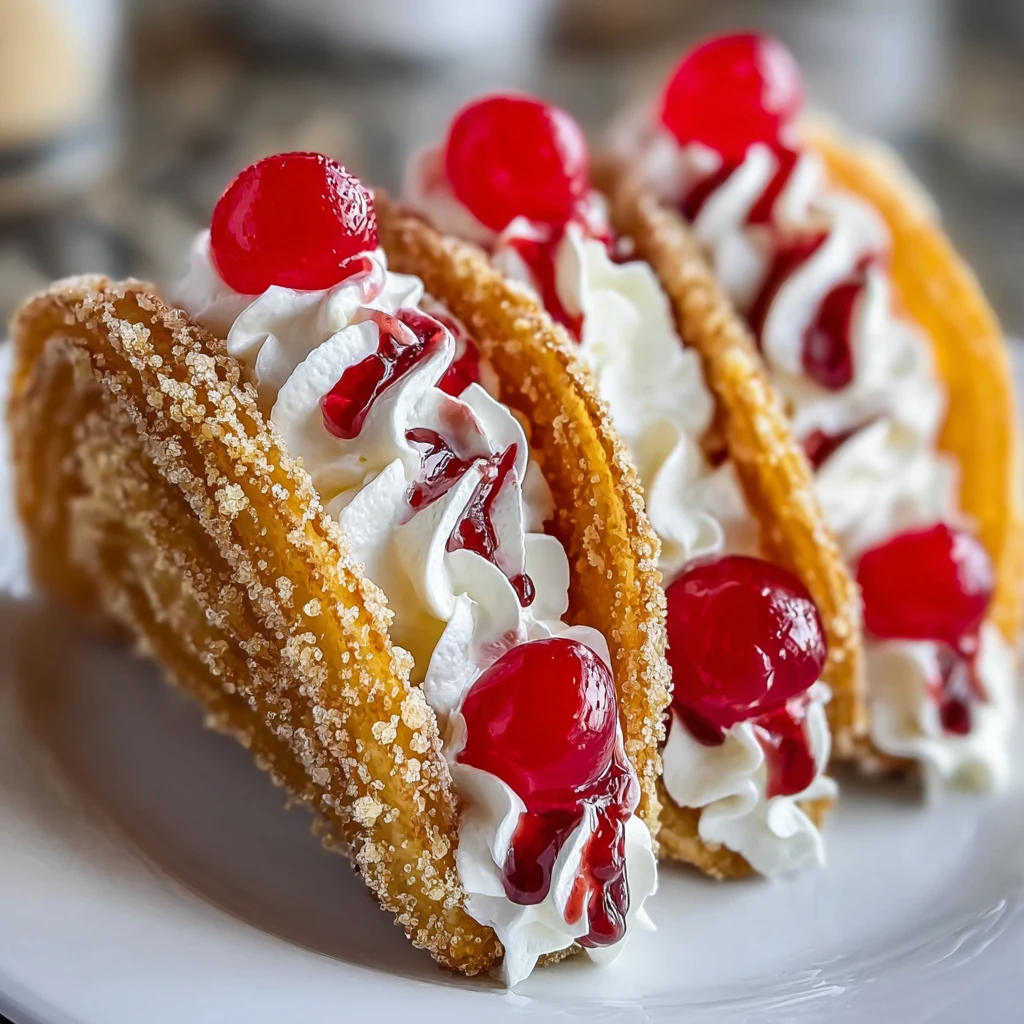 Cherry Cheesecake Tacos