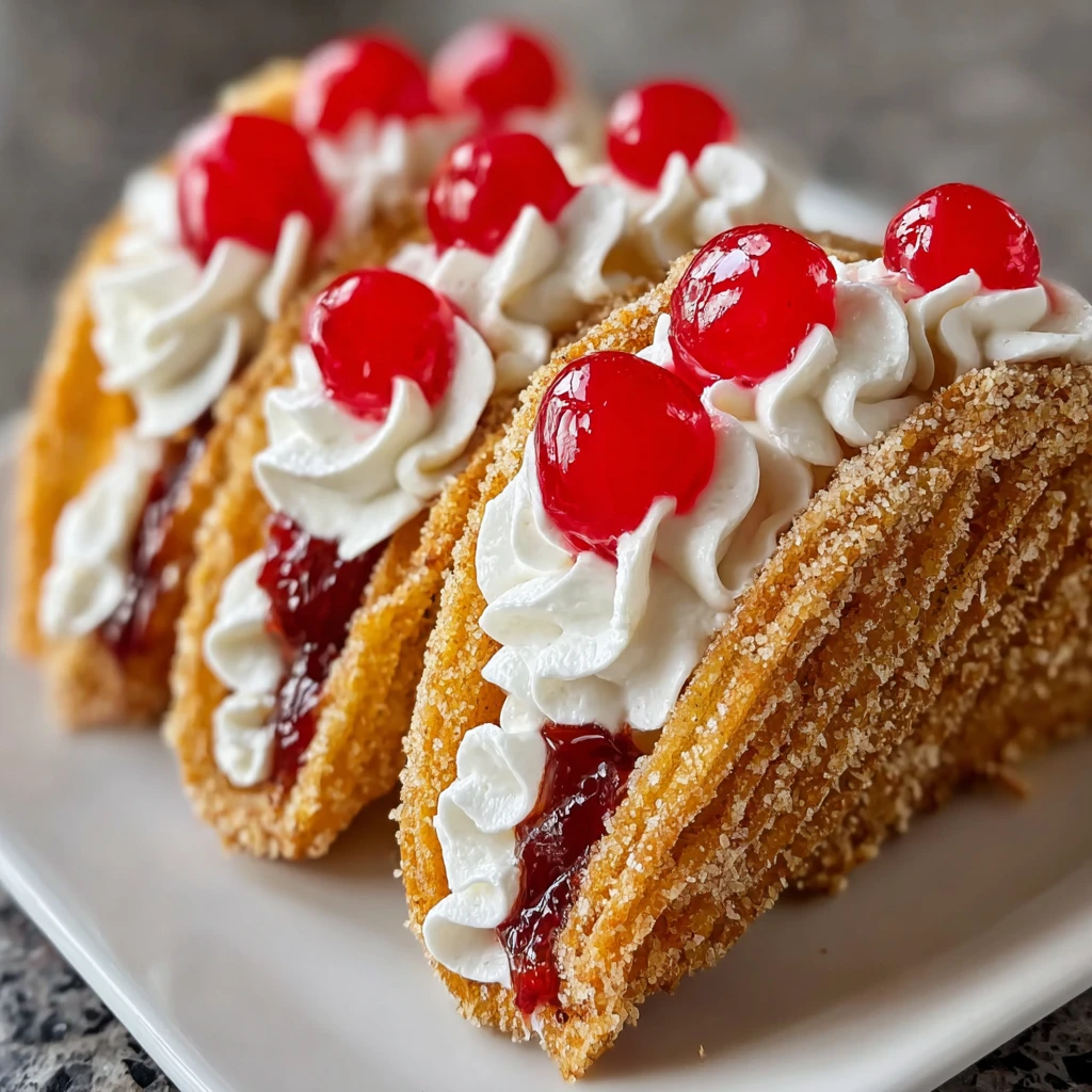 Cherry Cheesecake Tacos