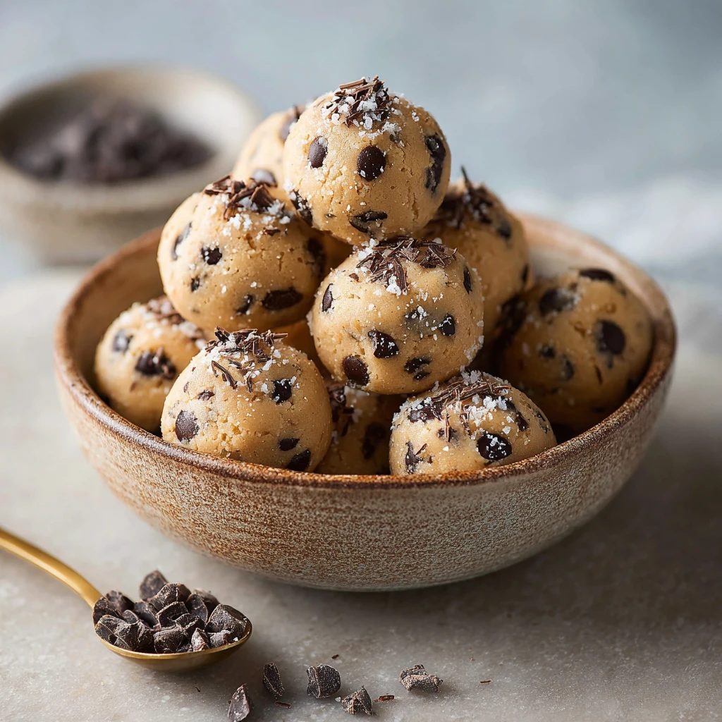 Cottage Cheese Chocolate Chip Cookie Dough Bites