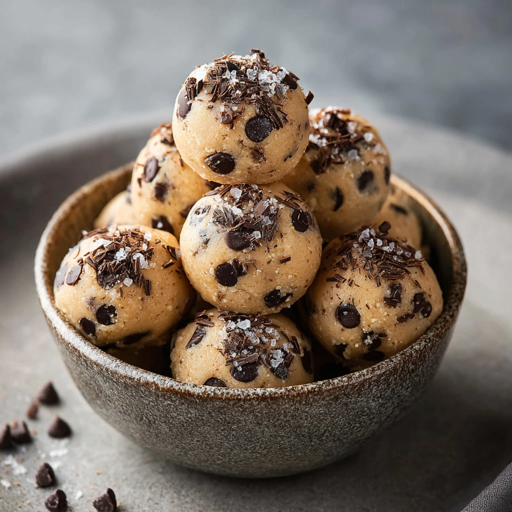 Cottage Cheese Chocolate Chip Cookie Dough Bites