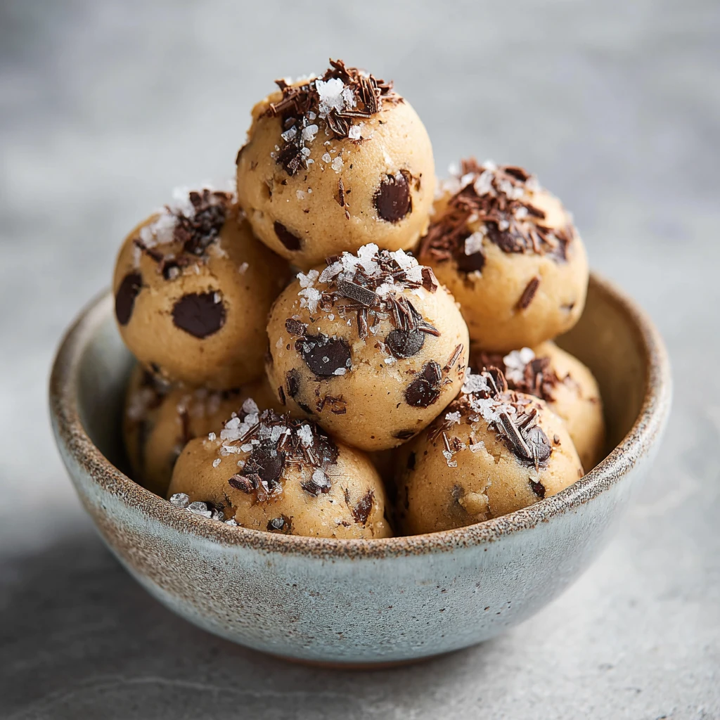 Cottage Cheese Chocolate Chip Cookie Dough Bites