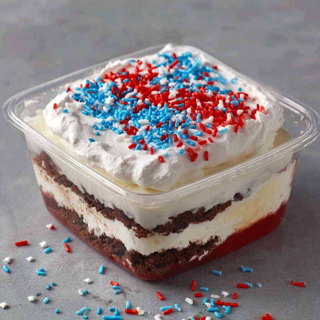Creamy 4th July Ice Cream Cake