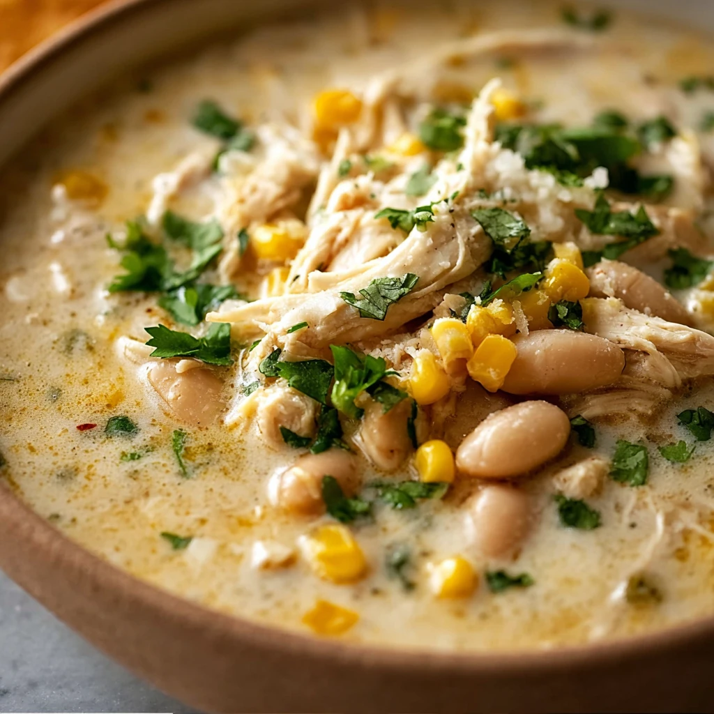 Creamy White Chicken Enchilada Soup