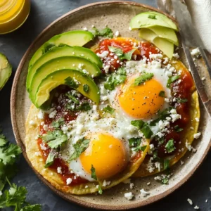 Crispy Huevos Rancheros – Crunchy Tortilla Mexican Breakfast with Eggs & Salsa