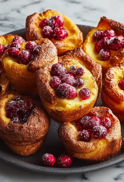 Delicious Orangecranberry Popovers Holiday Cheer