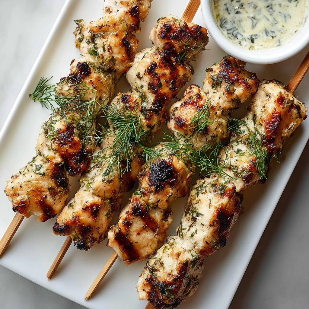 Greek Chicken Souvlaki Skewers Recipe