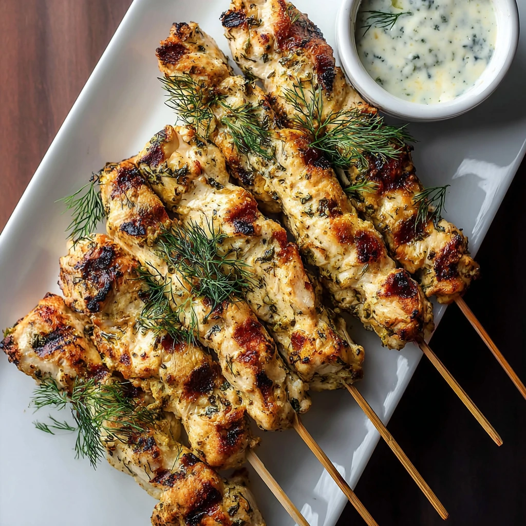 Greek Chicken Souvlaki Skewers Recipe