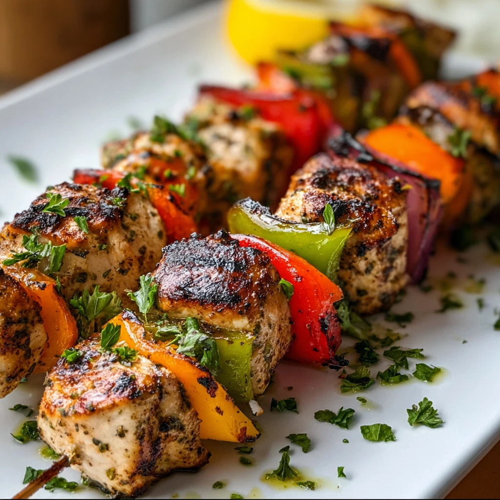 Greek Marinated Chicken Kabobs