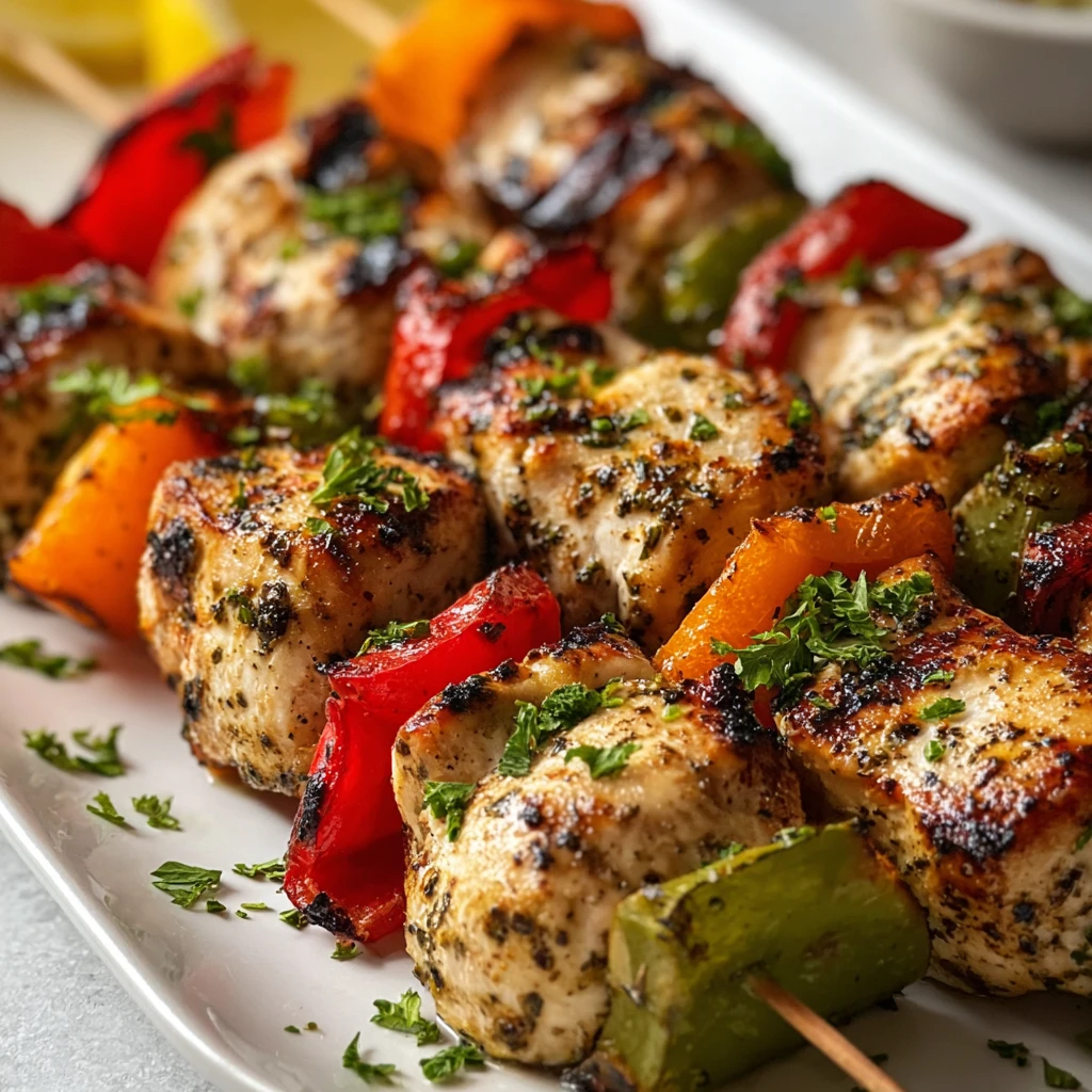 Greek Marinated Chicken Kabobs