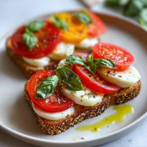 Healthy Caprese Toast: A Fresh Twist on Comfort Food