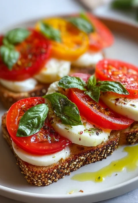 Healthy Caprese Toast Fresh Twist Comfort Food
