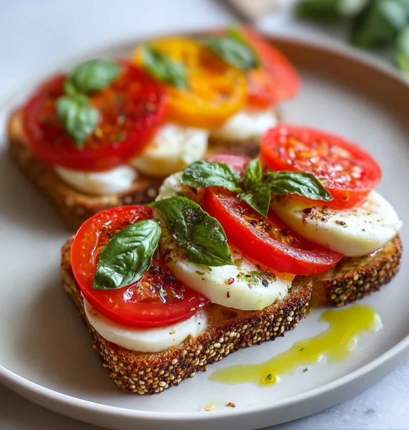 Healthy Caprese Toast Fresh Twist Comfort Food