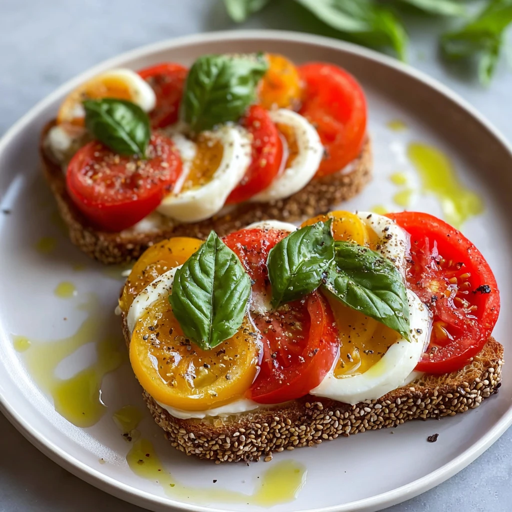 Healthy Caprese Toast Fresh Twist Comfort Food