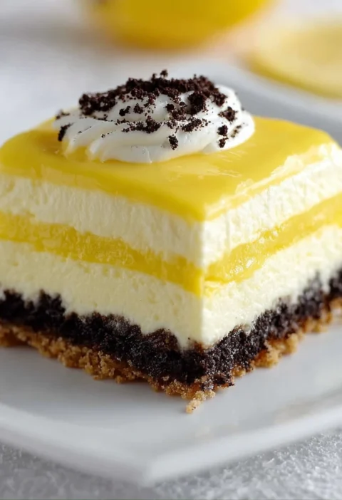 Heavenly Oreo Lemon Dessert