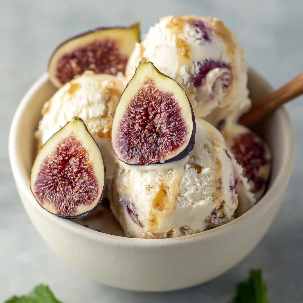 Honey-Drizzled Fig and Ricotta Ice Cream Bliss Await