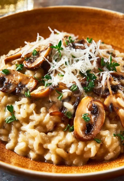 Mushroom Risotto Recipe Creamy Italian Comfort