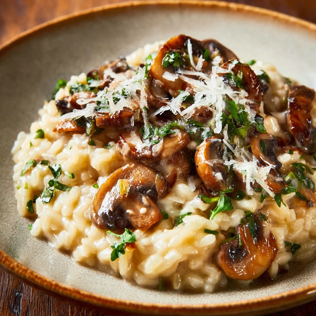 Mushroom Risotto Recipe Creamy Italian Comfort