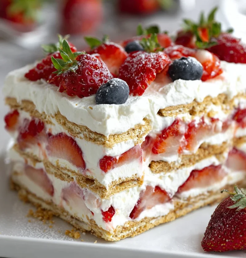 Nobake Berry Icebox Cake