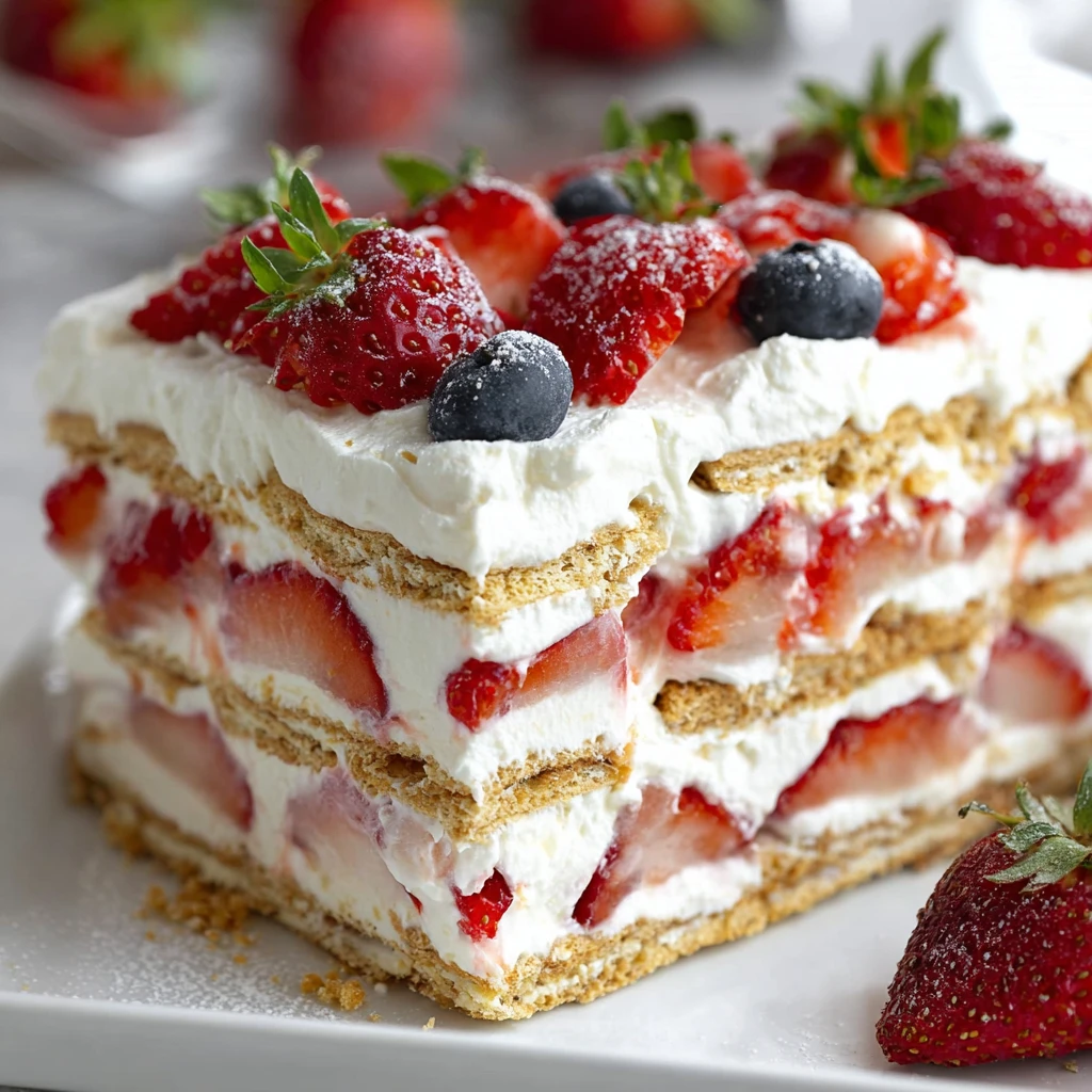 No-Bake Berry Icebox Cake