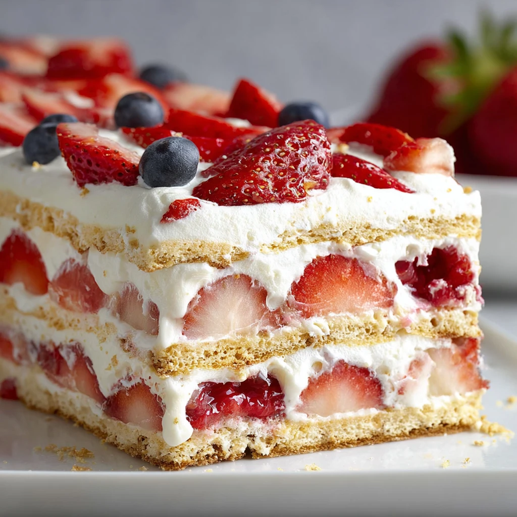 Nobake Berry Icebox Cake