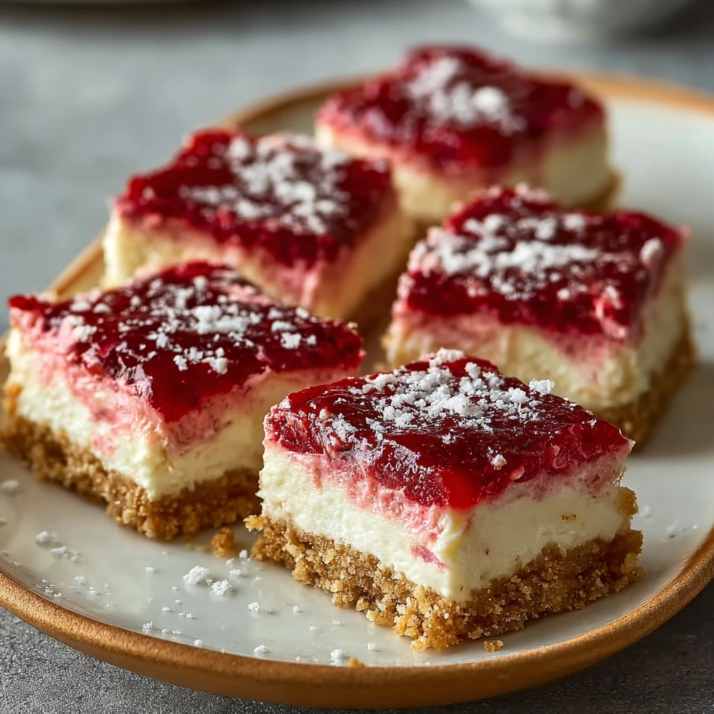 Bake Rhubarb Cheesecake Squares
