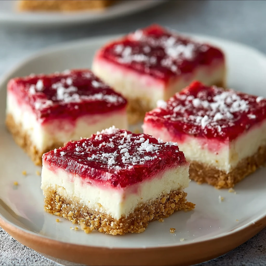 Bake Rhubarb Cheesecake Squares