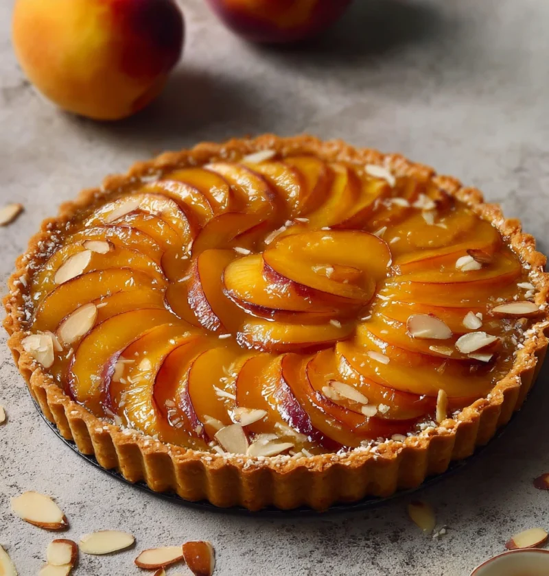 Peach Almond Tart