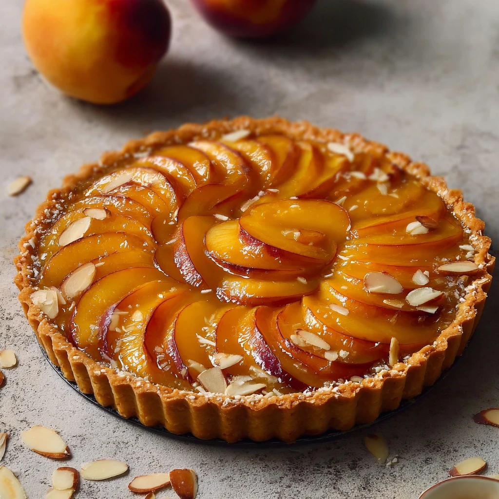 Peach and Almond Tart