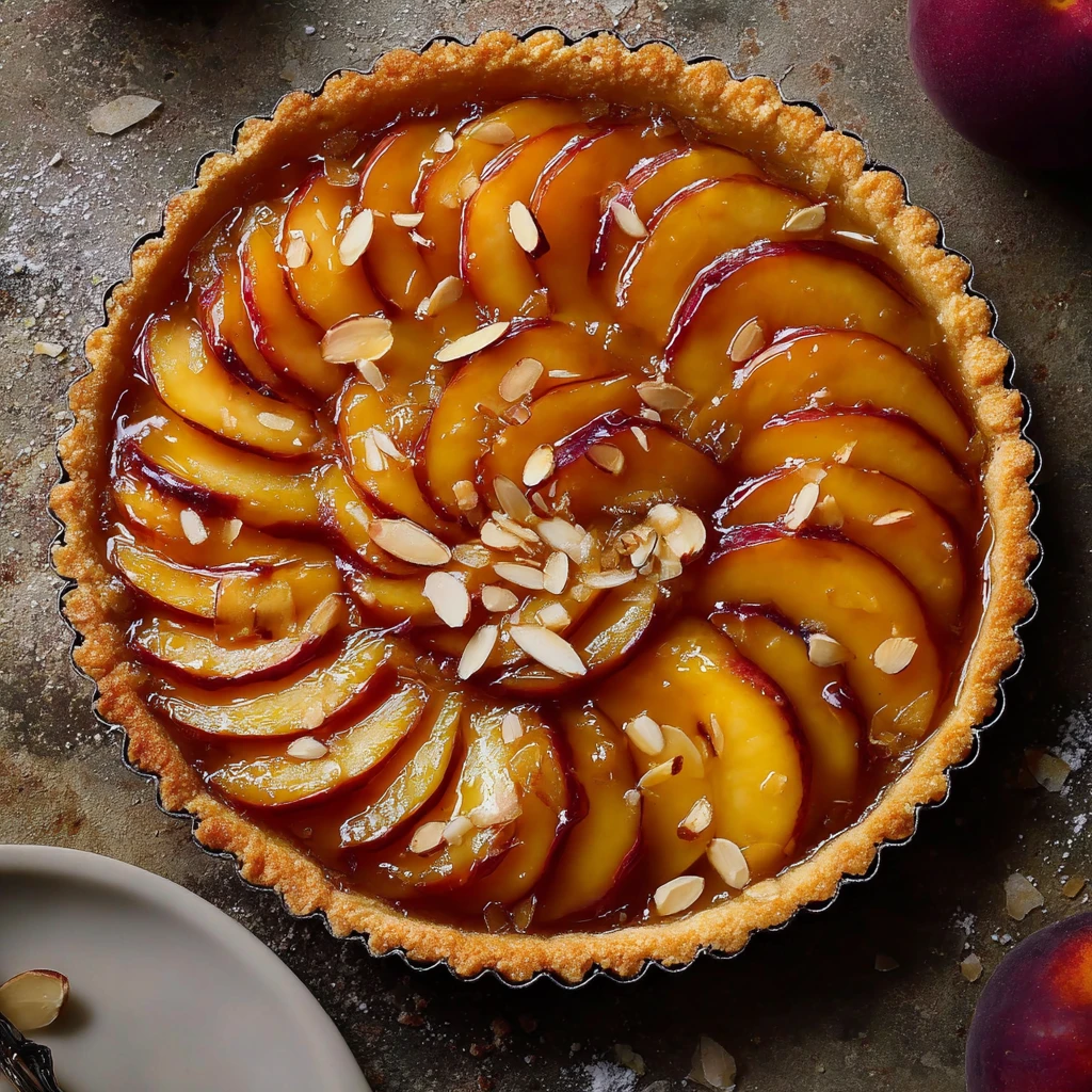 Peach Almond Tart