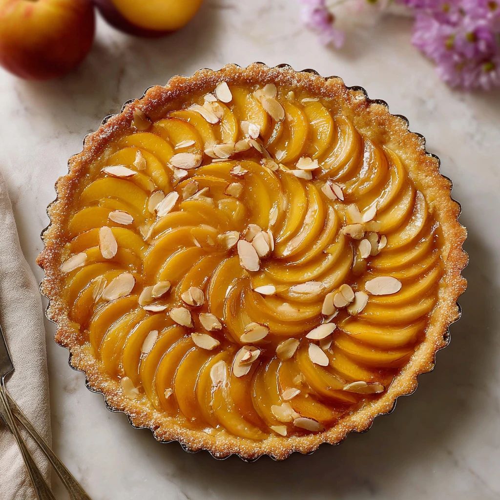 Peach Almond Tart
