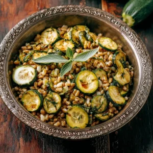 Pesto Farro with Zucchini: A Flavor-Packed Delight