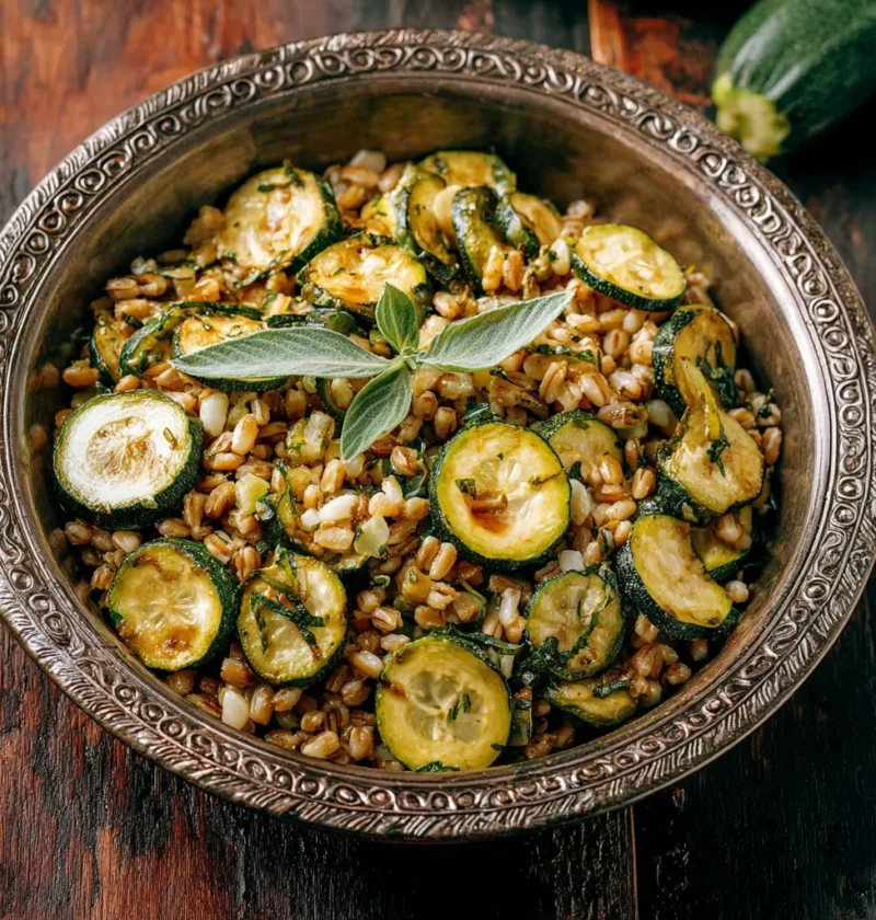 Pesto Farro Zucchini Flavorpacked Delight