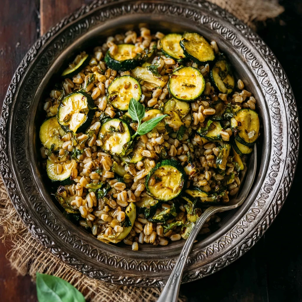 Pesto Farro Zucchini Flavorpacked Delight