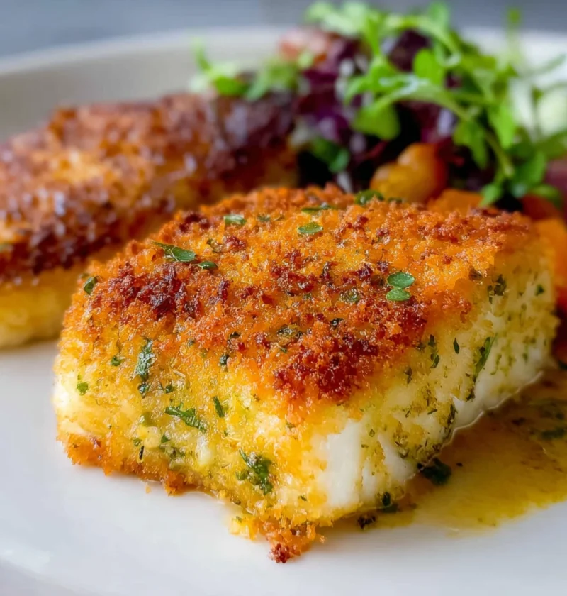 Potato Crusted Halibut Recipe Crispy Seafood Meal