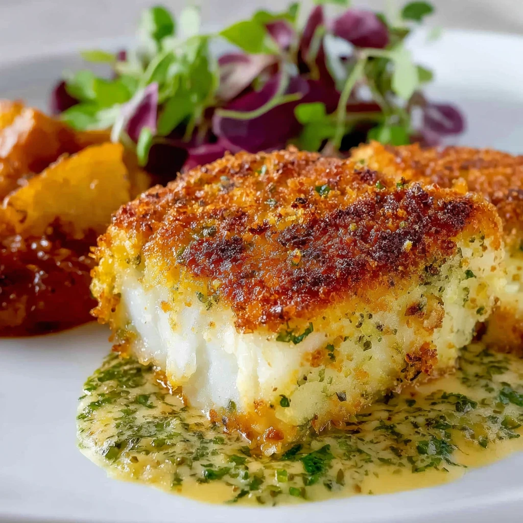 Potato Crusted Halibut Recipe Crispy Seafood Meal