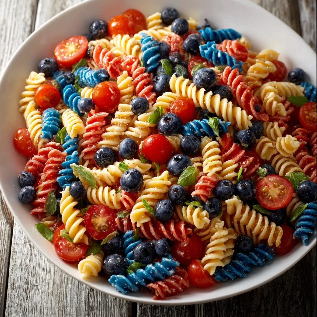 Red White Blue Pasta Salad