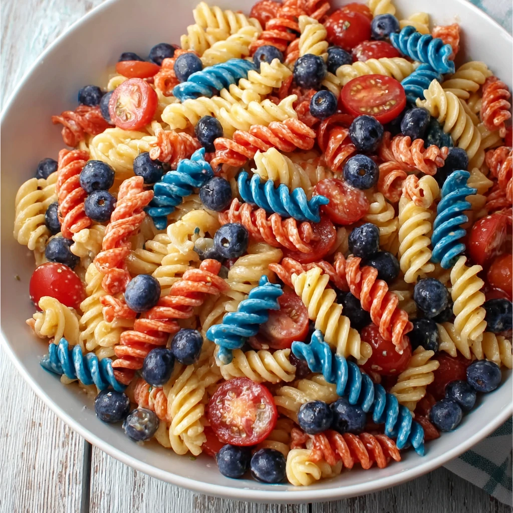 Red White Blue Pasta Salad