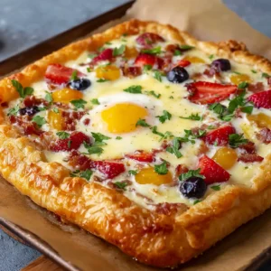 Savory Crescent Breakfast Tart: Quick, Easy, and Delicious!