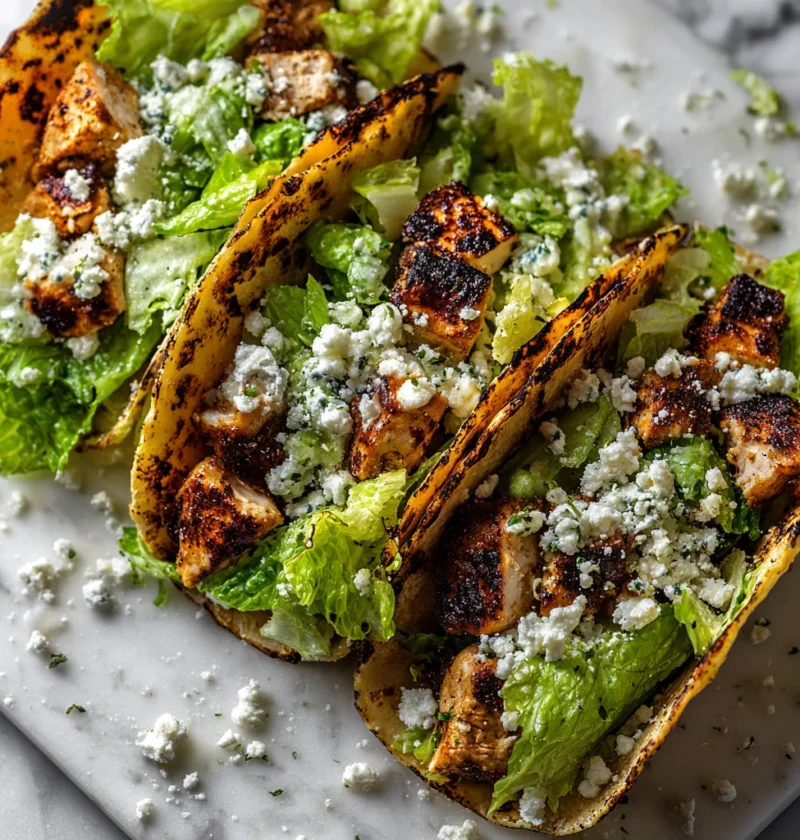 Smash Chicken Caesar Tacos Recipe