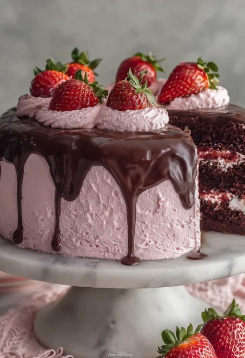Strawberry Chocolate Cake