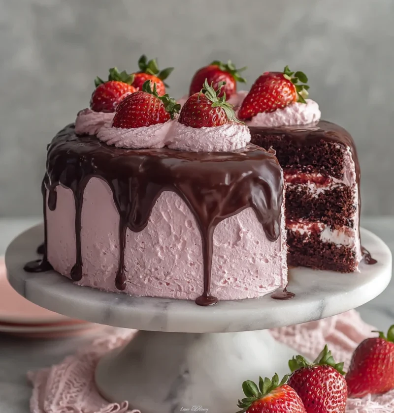 Strawberry Chocolate Cake