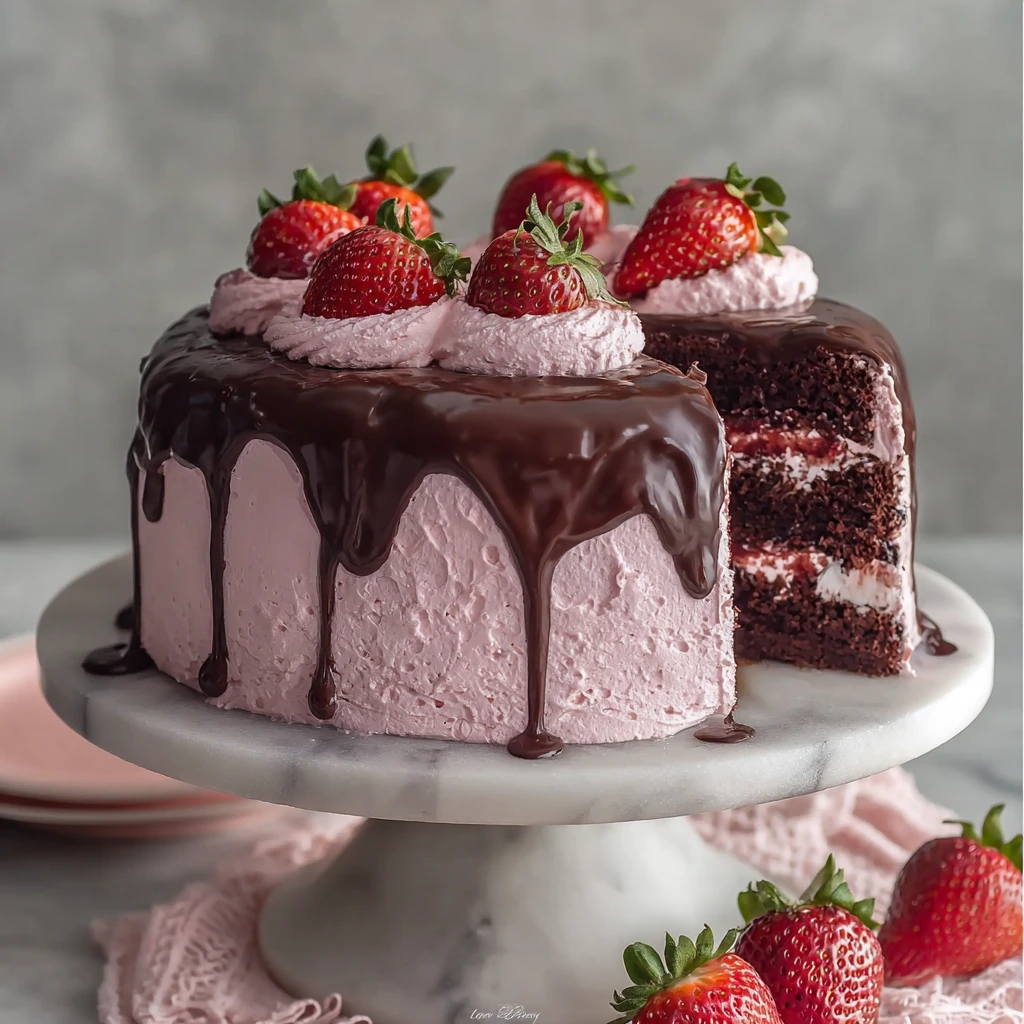 Strawberry Chocolate Cake