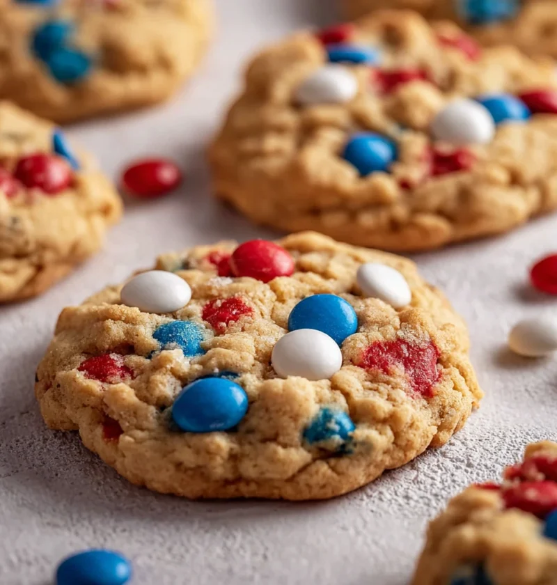 Tasty Peanut Butter 4th July Cookies