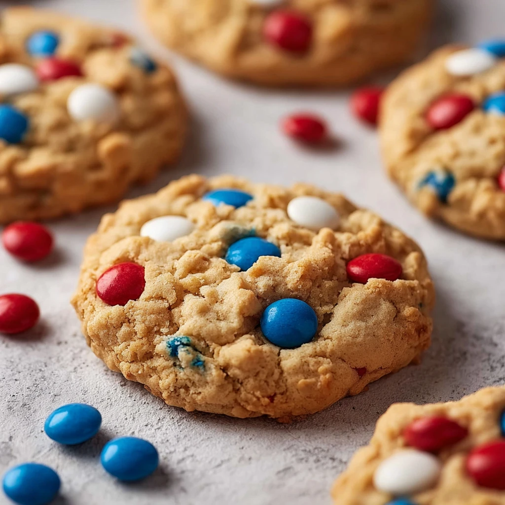 Tasty Peanut Butter 4th July Cookies